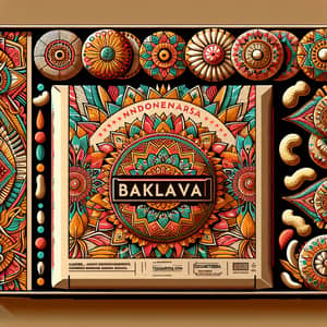 Vibrant Indonesian Heritage Packaging for Baklava