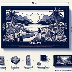 Luxurious Nusantara-Inspired Baklava Packaging & UI Illustration