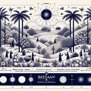 Nusantara-Inspired Baklava Packaging & UI Illustration - BEESAN