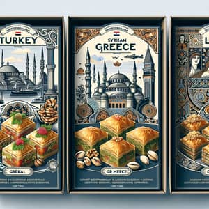 Gourmet Mediterranean Baklava Collection: Turkey, Syria, Greece & Lebanon
