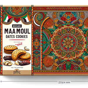 Vibrant Maamoul Dates Cookies Package - Rich Palestinian Heritage