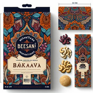 Vibrant Baklava Packaging Design Inspired by Indonesian Heritage