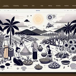 Nusantara Baklava Theme: Interactive Display with Diverse Characters