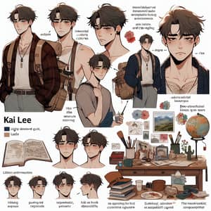 Kai Lee Character Sheet: Korean Manhwa Style
