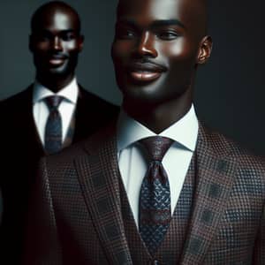 Confident Black Man in Stylish Suit - Leadership and Elegance