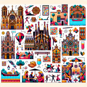 Intricate Visual Riddle: Weekend in Barcelona