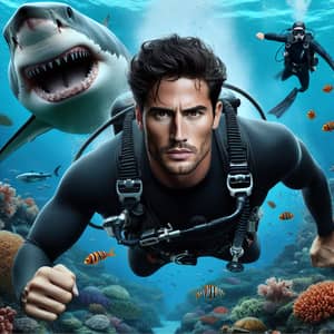 Exciting Escape: Tom Cruise Lookalike Emerges from Shark Jaws