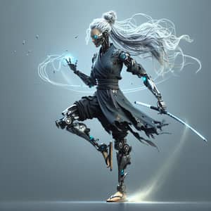 Cybernetic Warrior in Flip Flops | Fantasy Artwork