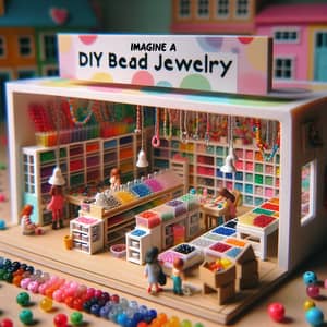 Colorful Miniature DIY Bead Jewelry Store | Handmade Creations