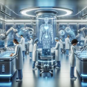 State-of-the-Art Medical Facility with Diverse Physicians and Advanced AI Tools