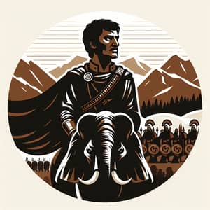 Hannibal Barca: Carthaginian Military Commander Vector Illustration