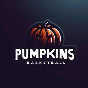 Minimalistic Shadow Logo for Basketball Team 'Pumpkins'