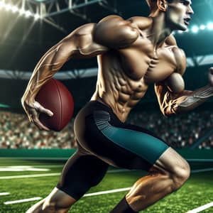 Athletic Sports Player - Energetic Performance & Skill Display