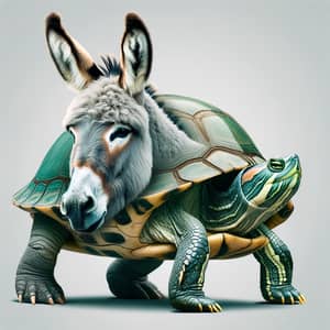 Unique Donkey-Turtle Avatar Creation | Tailored Creature Design