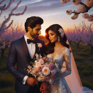 Romantic Prewedding Photoshoot under Cherry Tree - Love Story Captured