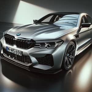 Sleek Design: Detailed View of BMW M5 Car