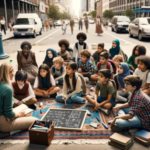 Inclusive Outdoor Classroom in Urban City | Educational Diversity