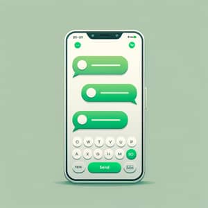 Modern Chat Messaging App Design for Smartphone