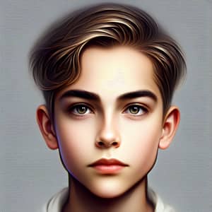 Prominent Forehead and Defined Jawline | Boy Image
