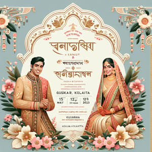 Traditional Bengali Wedding Invitation Card | Rupam & Sangita 15th May 2023