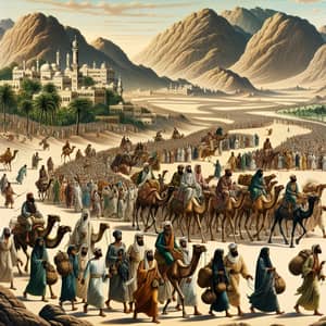 Historical Illustration: Migration from Mecca to Medina
