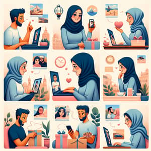 Long-Distance Relationship Story: Hijabi Woman & Caucasian Man