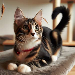 Beautiful Mixed Breed Cat with Playful Attitude