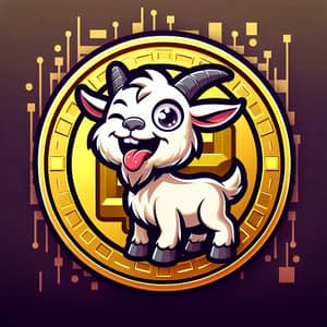 MemeNation Goat Meme Token Logo | Playful Crypto Theme