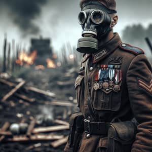 Warrior Officer - Gas Masked Hero of the Battlefield