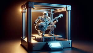 Futuristic Robot Playing Guitar | 3D Printing Process