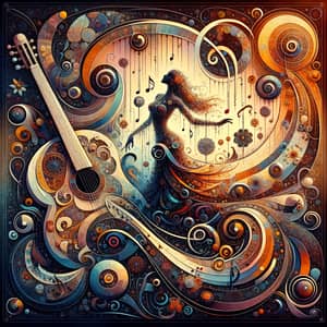 Gypsy Elegance & Musical Vibe: Abstract Nomadic Harmony