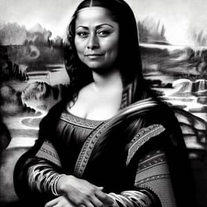 Mexican Mona Lisa: Enigmatic Smile in Traditional Attire