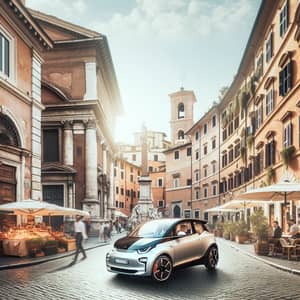 Electric Car in Rome: Modern Elegance Among Historic Beauty