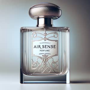 Luxurious Airsense Perfume Bottle - Elegant Art Deco Design