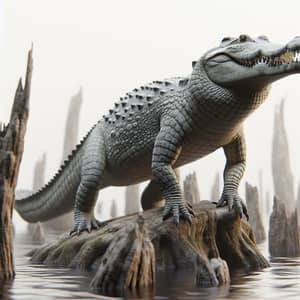 Photorealistic Crocodile Illustration - Stunning Artwork