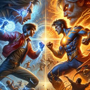 Cosmic Powers Clash: Hero vs Solar Warrior