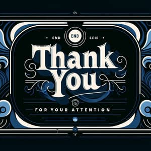 Professional Thank You Slide | Gratitude & Appreciation for Audience