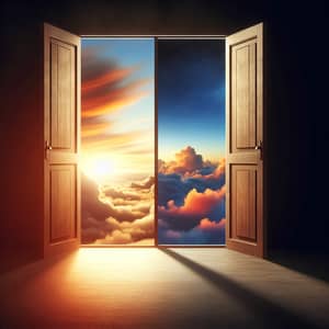 Door Closes, Window Opens to Sky | Symbolic Imagery