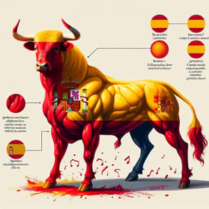 Spanish Flag Creature: Mythical Symbol of Spain
