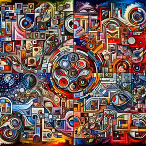 Abstract Representation of Humanity | Diverse & Hopeful Mosaic
