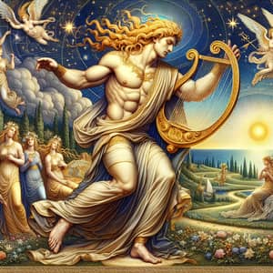 Apollo, Greek God of Sun, Music, and Poetry | Mythological Art