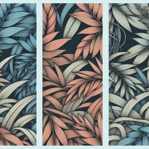 Tropical Leaves Minimalist Background Design