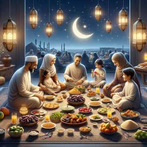 Traditional Ramadan Evening: Family Iftar Gathering