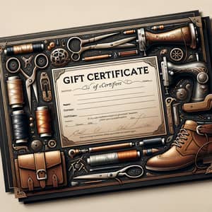 Creative Workshop Gift Certificate Template | Leather, Sewing, Embroidery