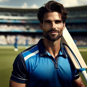 Professional Cricket Player with Determination | XYZ Sports