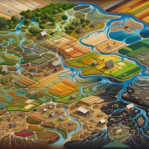 Diverse Rural Landscape: Water Stress & Agricultural Grading