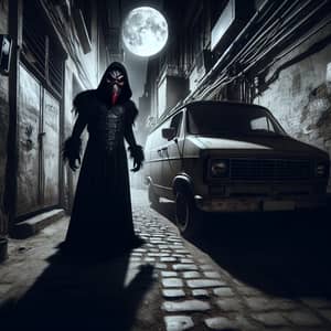 Ethereal Encounter: Vampire Masquerade in Moonlit Alley