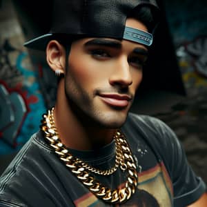 Urban Hispanic Rapper with Snapback Cap | Diverse Music Scene