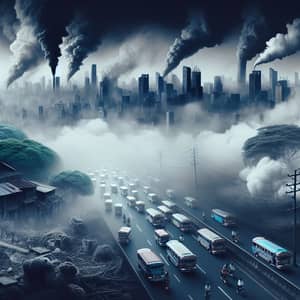 Urban Air Pollution: Realistic Depiction of Contamination Effects
