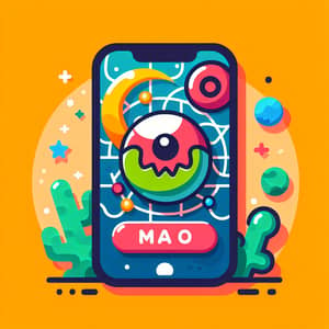 Catch Monster Game Logo Design | Mobile Illustration